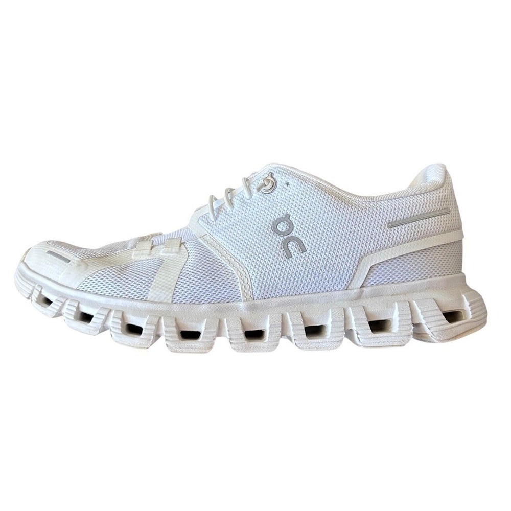 On Cloud 6 Womens Size 6.5 Running Shoes All White Mesh Sneakers 3WF10061200